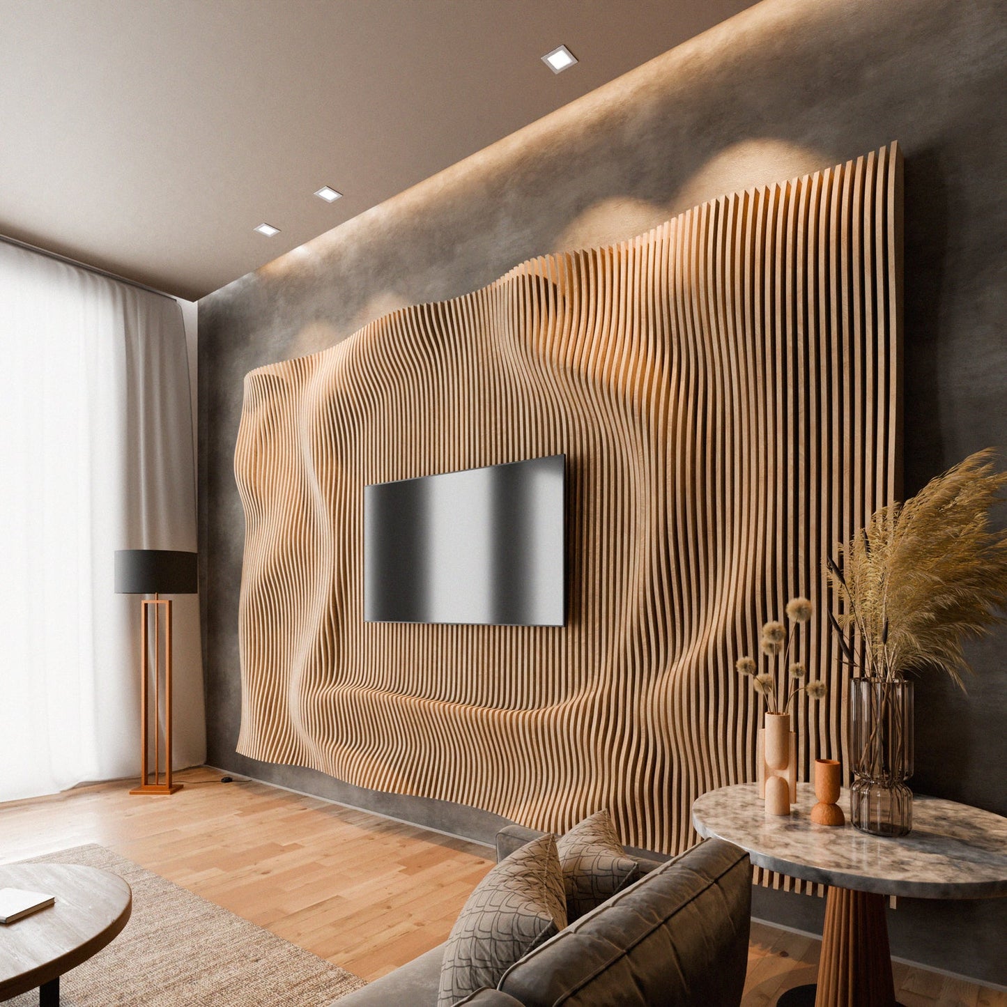 Initial Payment to Commence Project - PARAMETRIC WOOD ACCENT WALL (refundable)